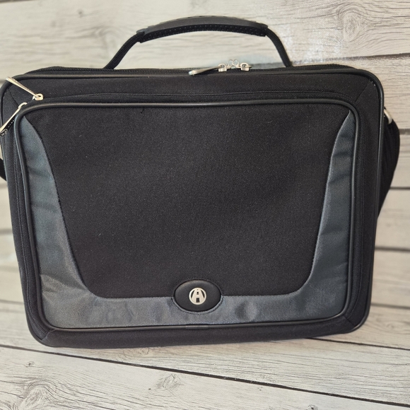 Avenues laptop computer bag Organizer Functional Black Messenger Bag Brief Case - Picture 5 of 6